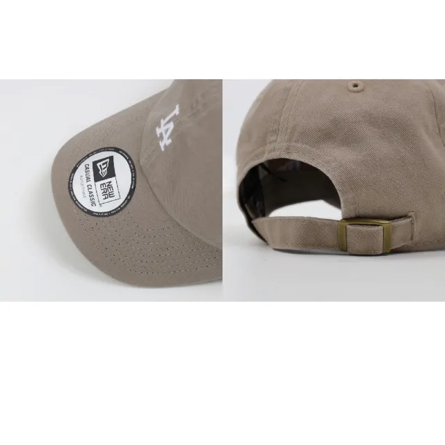 【NEW ERA】棒球帽 Casual Classic MLB 棕 白 可調式帽圍 洛杉磯道奇 LAD 老帽 帽子(NE14147988)