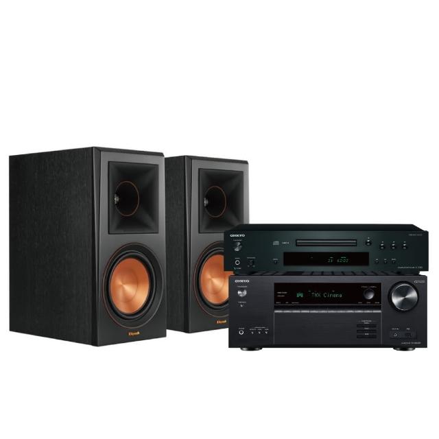 【Klipsch】RP-600M書架式喇叭+Onkyo TX-NR5100擴大機+C7030 CD播放機 兩聲道音響組