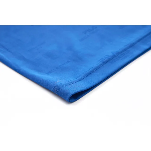 【FILA官方直營】男抗UV吸濕排汗短袖圓領T恤-藍色(1TEY-1303-BU)