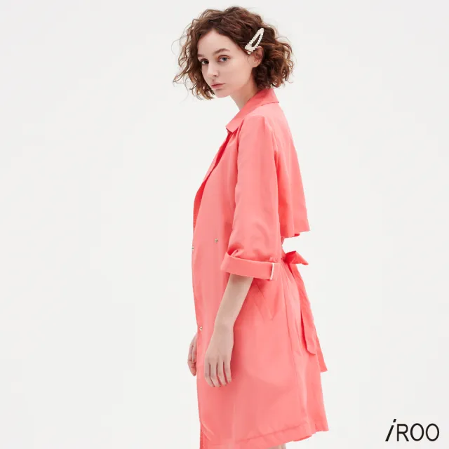 【iROO】基本風衣外套