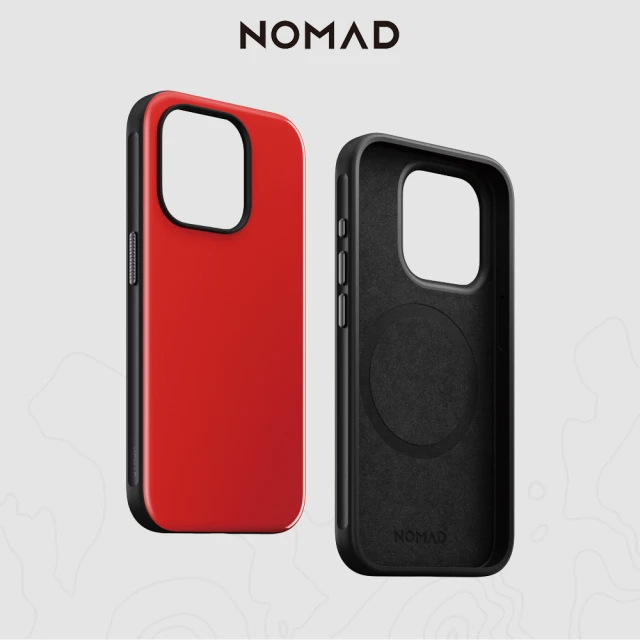 NOMADNOMAD iPhone 15 Pro Max 6.7-運動彩酷保護殼-紅(支援MagSafe無線充電)