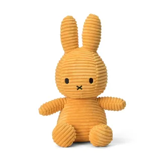 【BON TON TOYS】米菲兔燈芯絨填充玩偶-黃(23cm玩偶、娃娃、公仔)
