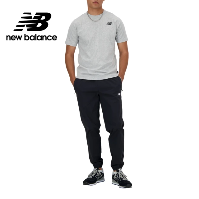 NEW BALANCE NB 鬆緊抽繩長褲_男性_黑色_AMP41510BK(亞版 版型正常)