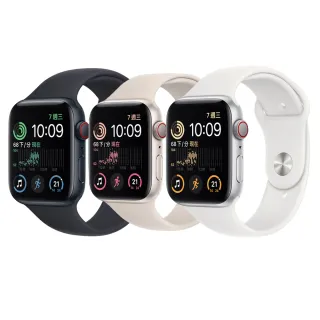 【Apple 蘋果】Watch SE 2 40公釐鋁金屬錶殼搭配運動型錶帶(LTE版)