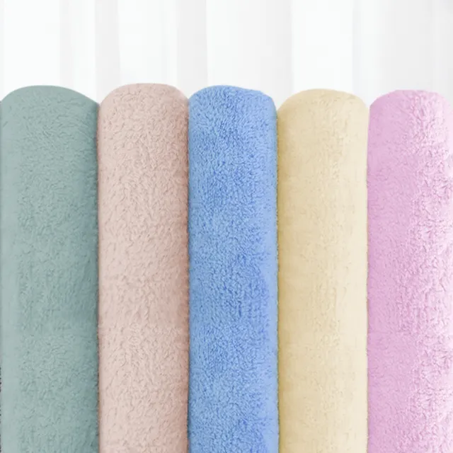 【OKPOLO】台灣製造長毛絨超激吸水大浴巾-2入組(8倍吸水力 顏色繽紛)