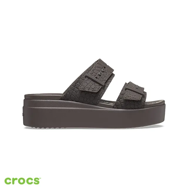 【Crocs】女鞋 布魯克林低跟涼鞋(208667-206)