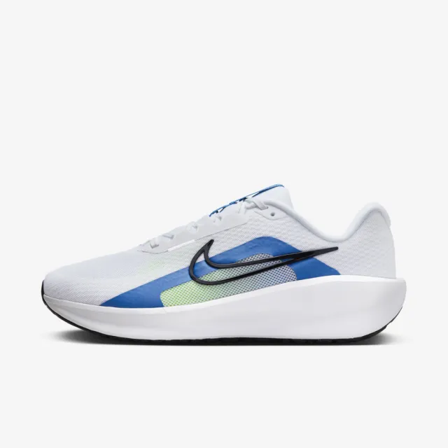 【NIKE 耐吉】慢跑鞋 運動鞋 NIKE DOWNSHIFTER 13 WIDE 男鞋 白藍(FJ1284103)