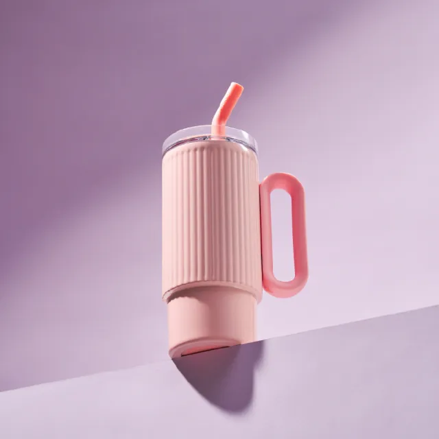 【Holoholo】Rome Cup 保溫吸管隨手杯（1000ml／4色）(吸管杯、冰霸杯、保溫杯、羅馬杯)