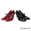 【TINO BELLINI 貝里尼】巴西進口素面瑪莉珍高跟鞋FWEV016(黑色)
