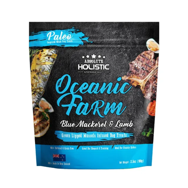 【ABSOLUTE HOLISTIC 超越巔峰】鮮食肉片 100g/3.5oz*5包組(狗零食、肉乾)