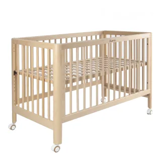 【KOOMA】歐式實木嬰兒中床-櫸木材質(不含床墊)