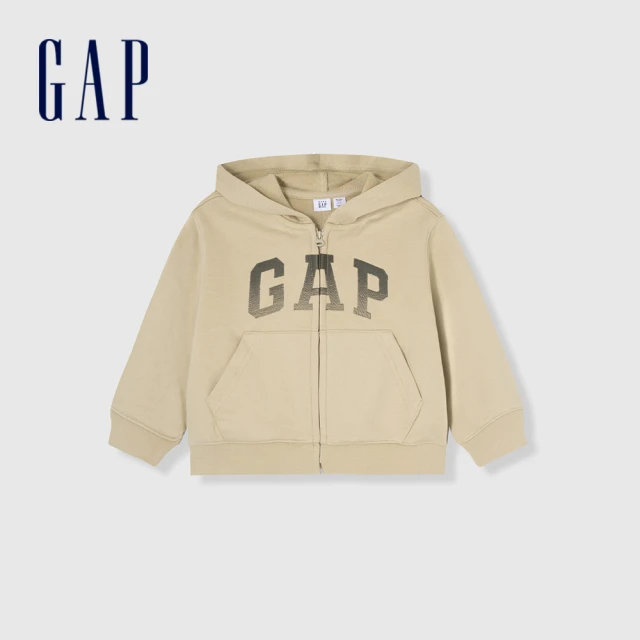 GAP 男裝 Logo純棉翻領長袖襯衫-海軍藍(891052