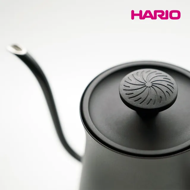 【HARIO】阿爾法溫控細口手沖壺-650ml-黑色(細嘴 EKA 台灣製 咖啡)