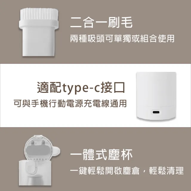 【小米有品】Lydsto 手持無線隨手吸塵器 H1 白色(家用/車用/無線/吸塵器)