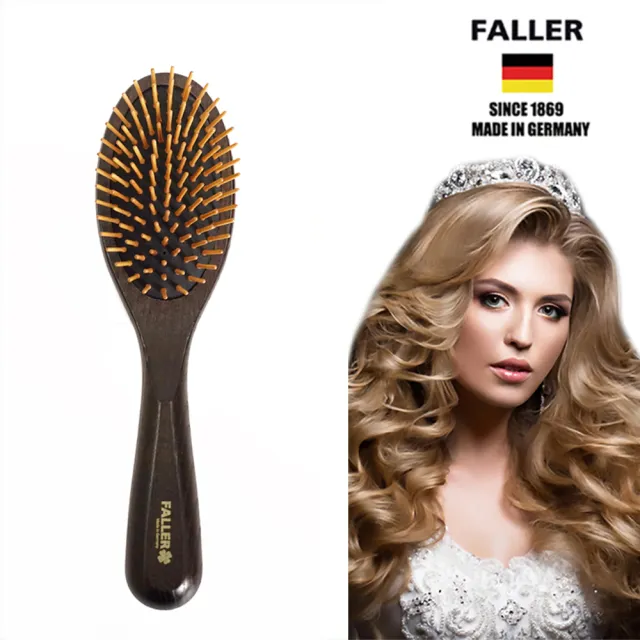 【FALLER 芙樂】德國製FSC梣木氣墊木齒梳防靜電柔順直髮(氣墊梳/梳頭按摩美容/10週年慶)（其他規格）