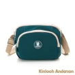 【Kinloch Anderson】迷霧森林 多功能方型側背包(藍綠色)