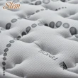 【SLIM奢華紓壓型】新一代銀離子蠶絲紓壓獨立筒床墊-雙人加大6尺