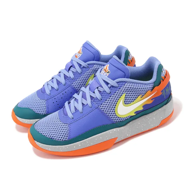 【NIKE 耐吉】籃球鞋 JA 1 SE GS 大童鞋 女鞋 藍 橘 Backyard BBQ 火焰 Morant(FN4398-400)