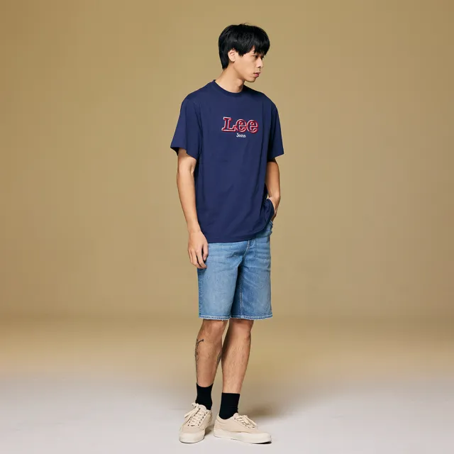 【Lee】男裝 短袖T恤 / 胸前立體LOGO 共2色 季節性版型(LB402018169 / LB402018179)