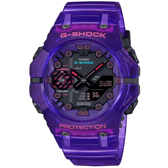 CASIO 卡西歐 G-SHOCK 藍牙連線 科幻世界 雙顯腕錶(GA-B001CBRS-6A)