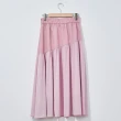 【IENA】不對稱異素材剪接裙(#4272002 剪接裙 粉色/深藍色)