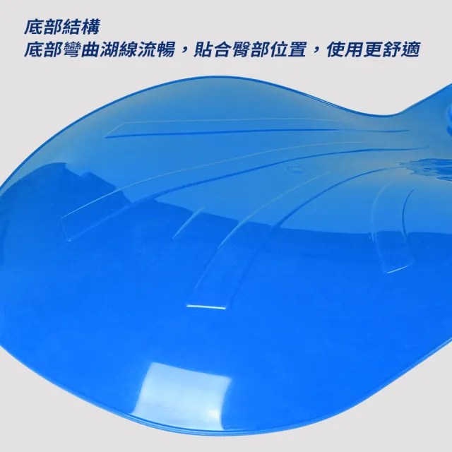 【滑力寶HULIBO】滑草板2入-紅/藍色 各x1 不可挑色 35x51cm(滑草/滑沙/滑雪/水泥溜滑梯)