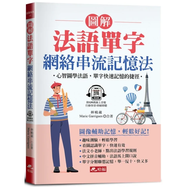 圖解法語單字 網絡串流記憶法-心智圖學法語 單字快速記憶的捷徑（附QR Code音檔）