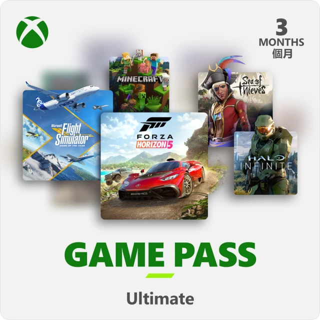 【Microsoft 微軟】Xbox Game Pass Ultimate 終極版 -3個月ESD 數位下載版(QHX-00013)