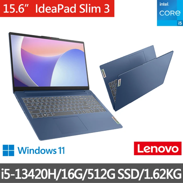 【Lenovo】Office 2021★15.6吋i5輕薄筆電(IdeaPad Slim 3/83EM0007TW/i5-13420H/16G/512G/W11/藍)