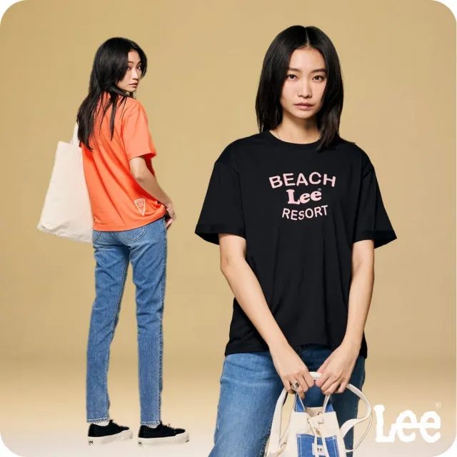 【Lee】女裝 短袖T恤 / 夏日沙灘 共2色 Boyfriend版型(LB402041166 / LB402041K11)