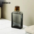 【IDEACO】復古風漱口水用玻璃空瓶-附漱口杯-400ml(分裝罐/玻璃分裝瓶/透明分裝瓶)
