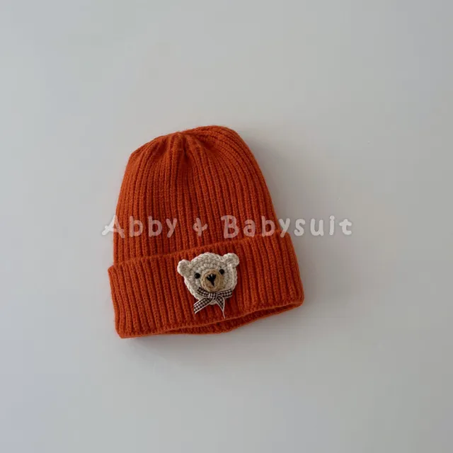 【艾比童裝】寶寶鉤織小熊毛帽(配件系列 A10-30)