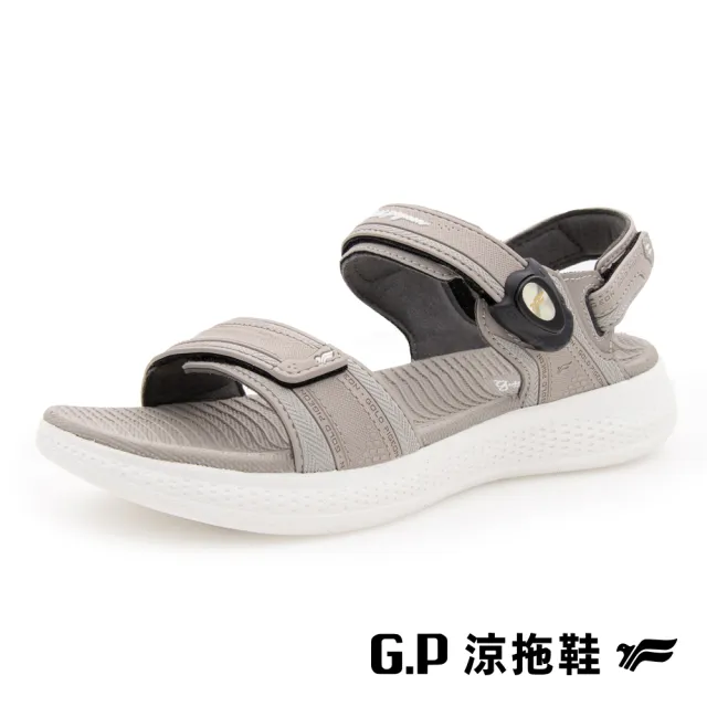 【G.P】女款Woman Walking輕量緩震磁扣兩用涼拖鞋G9555W-山羊灰(SIZE:36-39 共三色)