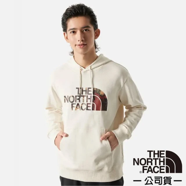 The North Face 男女 U HERITAGE HALF DOME 保暖長袖連帽T恤.上衣(86PV-N3N 白)