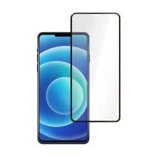 【General】iPhone 12 mini 保護貼 i12 mini 5.4吋 玻璃貼 3D曲面不碎邊滿版鋼化螢幕保護膜(極簡黑)