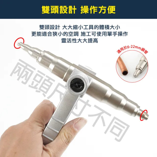 【冠和工程】漲管器 脹管器6-22mm 冷氣空調擴口器 銅管接頭 手動漲管器 TE622-F(空調輔助工具 水管擴管器)