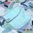 【MYVEGA 麥雪爾】純棉單口袋水彩畫立體線條短袖上衣-淺藍(2024春夏新品)