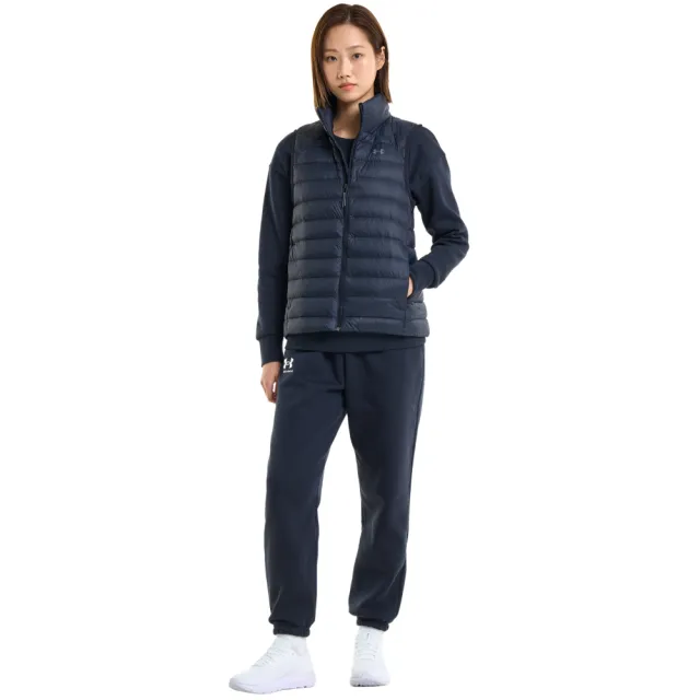 【UNDER ARMOUR】UA 女 Armour Down 羽絨背心_1372647-001(黑色)