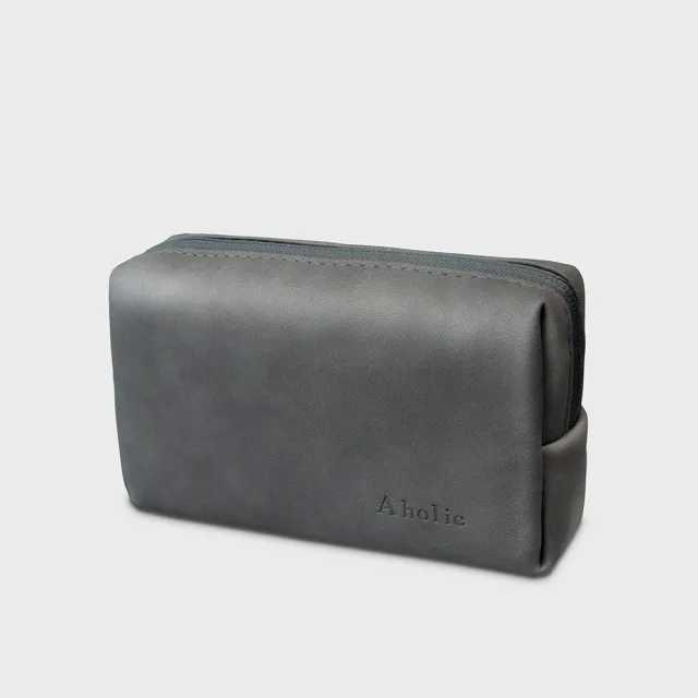 【Aholic】Aholic 16吋信封式磁吸筆電保護套+質感小物收納包(深灰)