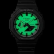 【CASIO 卡西歐】G-SHOCK 綠光系列 八角 農家橡樹手錶(GA-2100HD-8A)