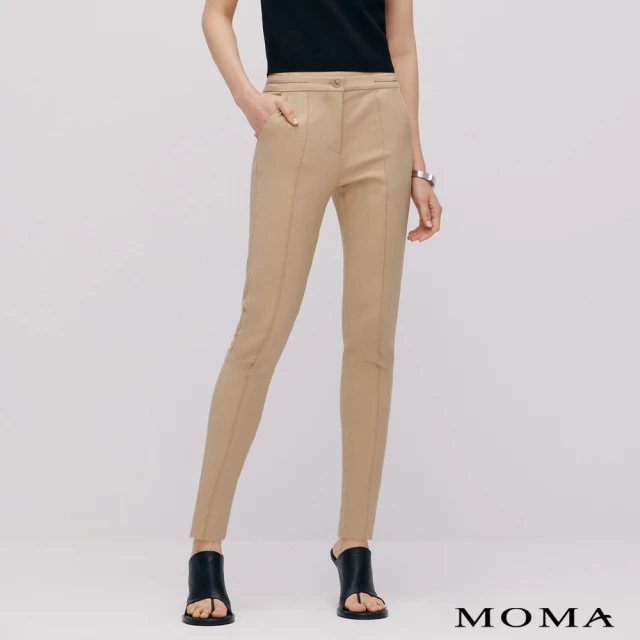 MOMA 修身壓線鉛筆錦綿褲(三色)