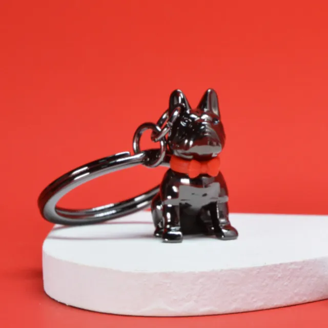 【Metalmorphose】MTM鬥牛犬造型質感鑰匙圈(任兩件贈真皮鑰匙掛環)