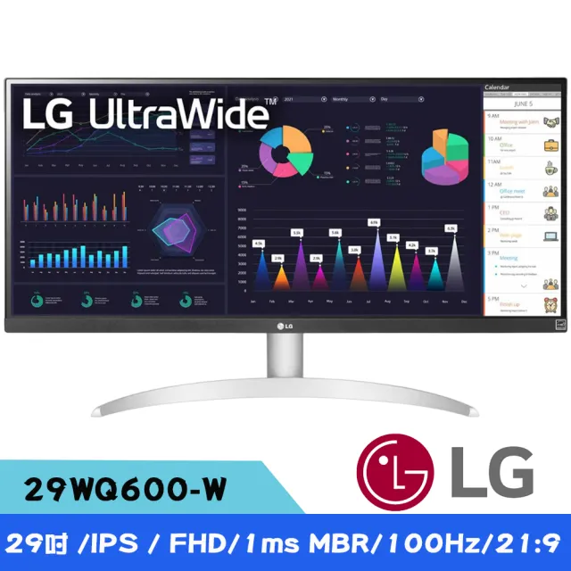 【LG 樂金】29WQ600-W 29型 IPS 100Hz 智慧多工螢幕(21:9/HDR 10/Type-C/5ms)