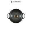 【Le Creuset】典藏琺瑯鑄鐵鍋圓鍋 18cm(百里香綠-金頭-內鍋白)