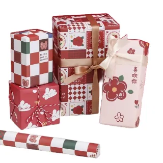 【GIFTME5】卡通圖案包裝紙(可愛包裝紙 禮品包裝 交換禮物 聖誕節 禮物裝飾 禮品裝飾 送禮)