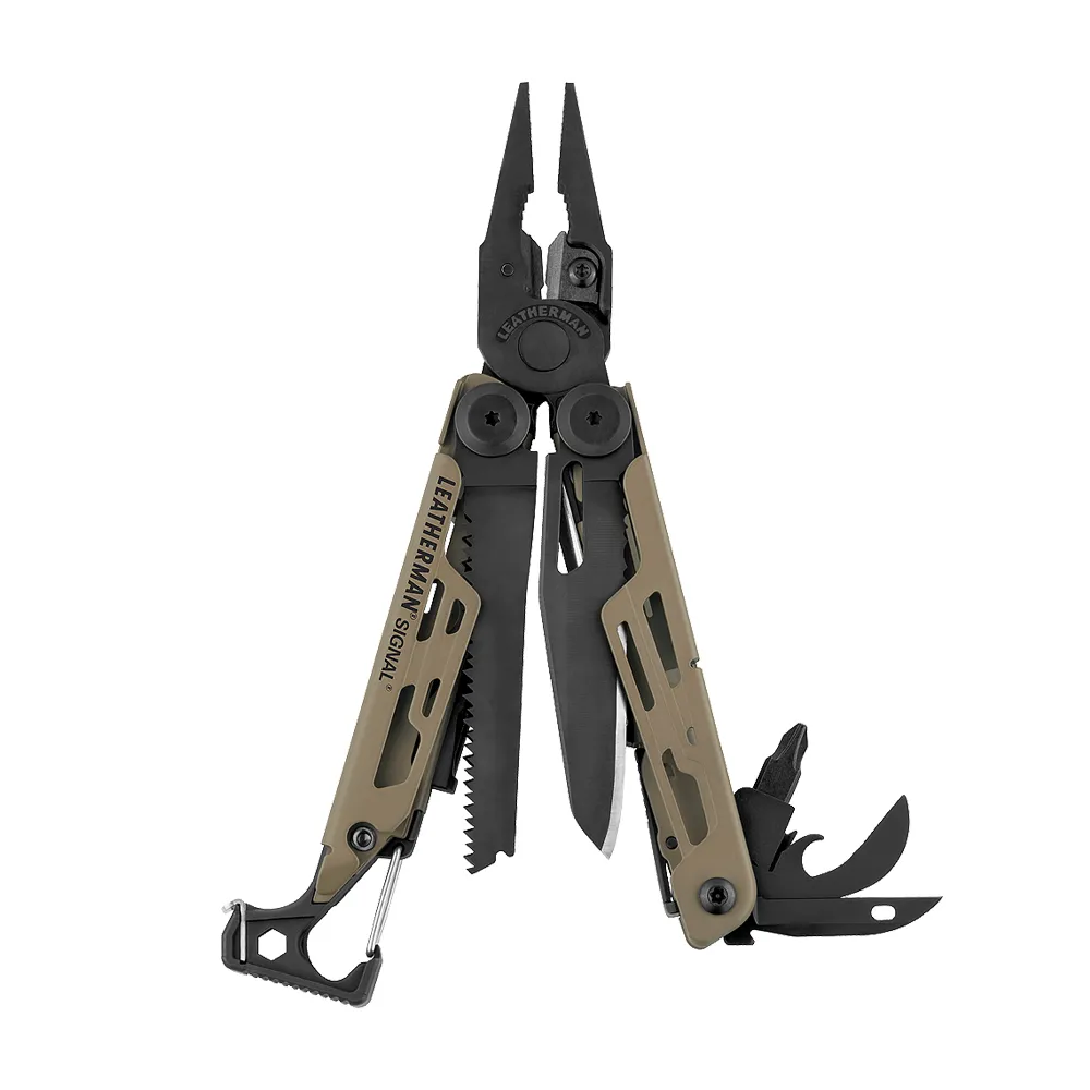 【Leatherman】特價品 SIGNAL 狼棕款工具鉗(附收納套832404)