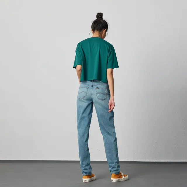 【Lee】女裝 牛仔褲 / 411 高腰舒適小直筒 淺藍洗水(LB417036806)