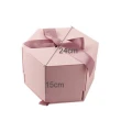 【GIFTME5】六角層屜緞帶禮盒-三層款(驚喜禮物盒 生日禮盒 禮物盒 驚喜盒 情人送禮)