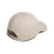 【adidas 愛迪達】棒球帽 Must Have Cap 卡其 白 膠印 可調式帽圍 老帽 帽子 愛迪達(IM5231)