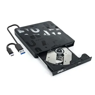 【ANTIAN】USB/Type-C 外接式CD/DVD燒錄機 DVD-RW光碟機 DVD刻錄機 筆記本外置光驅